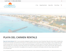 Tablet Screenshot of playadelcarmenluxuryrentals.com